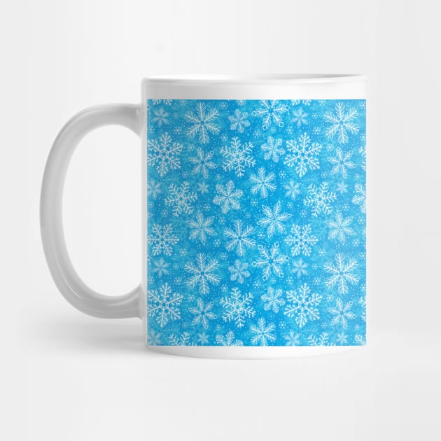 White snowflakes pattern by katerinamk